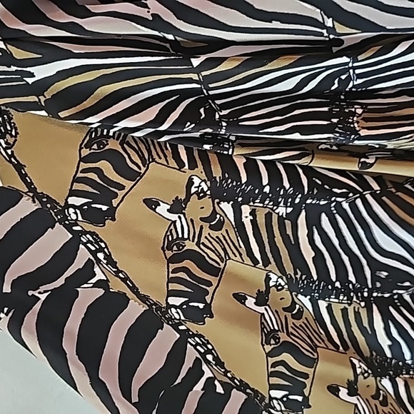 BANANA REPUBLIC Issa London Collection Zebra Kimono Dress sz 12 - Picture 9 of 9